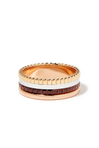 Quatre Classique Small Ring, 18k Mixed Gold & PVD