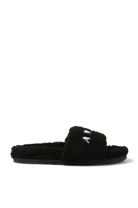 Shearling Rubber Slippers