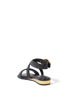 Mayfair Flat Leather Sandals