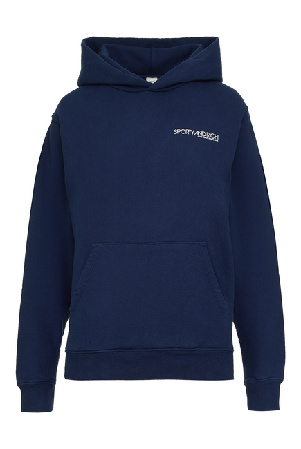 Sporty & Rich: Navy Disco Hoodie