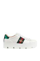 Ace Embroidered Platform Sneakers