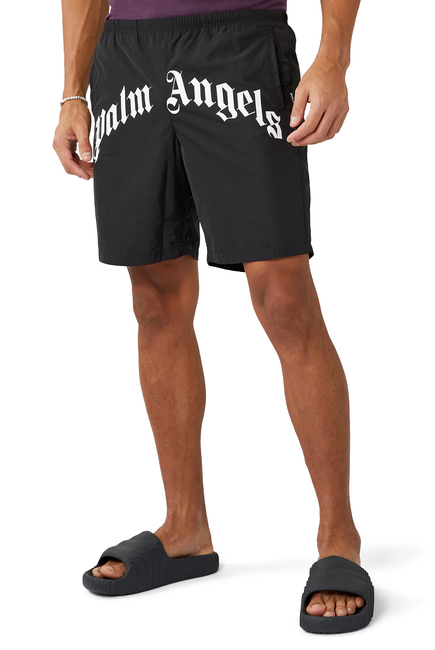 Curved Logo Swim Shorts