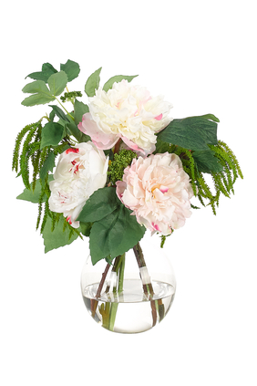 Peonies in Glass Bubble