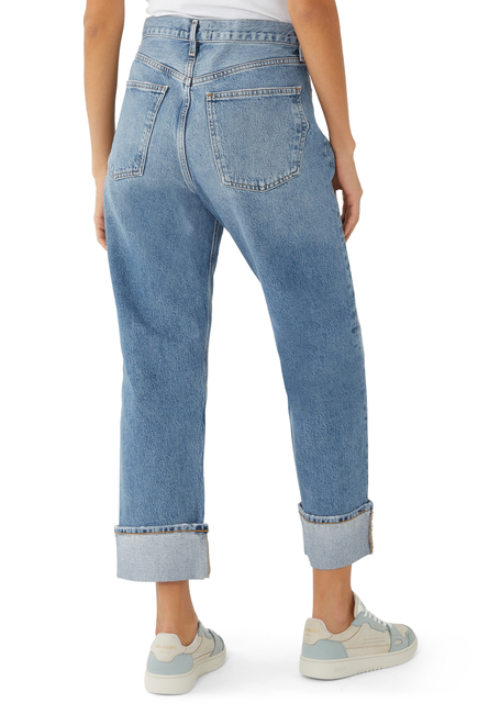 Fran Low Slung Straight Jeans