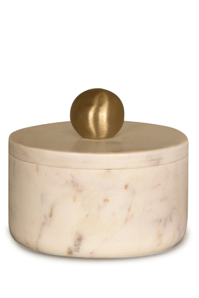 Small Round Marble Box