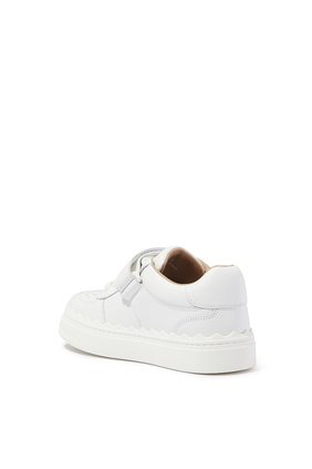 Lauren Touch-Strap Leather Sneakers