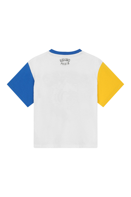 Kids Varsity Tiger Logo Print T-Shirt