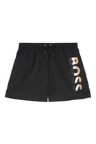 Recycled Material Logo Swim Shorts