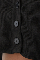 Wellness Rib Knit Cropped Jersey Cardigan