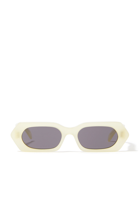 Bold 3 Dot Rectangular Sunglasses