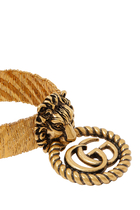 Lion Head Bracelet With Double G