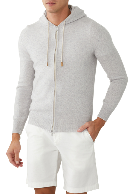 Cashmere Knit Hooded Sweater
