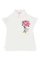 Kids Floral Print Short Sleeve Shirt