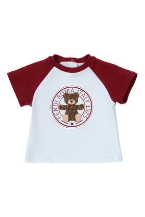 Raglan-Sleeve Teddy T-Shirt