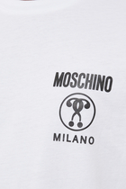 Moschino Logo Tape Crewneck T-Shirt