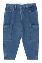 Kids Macro Pocket Straight Denim