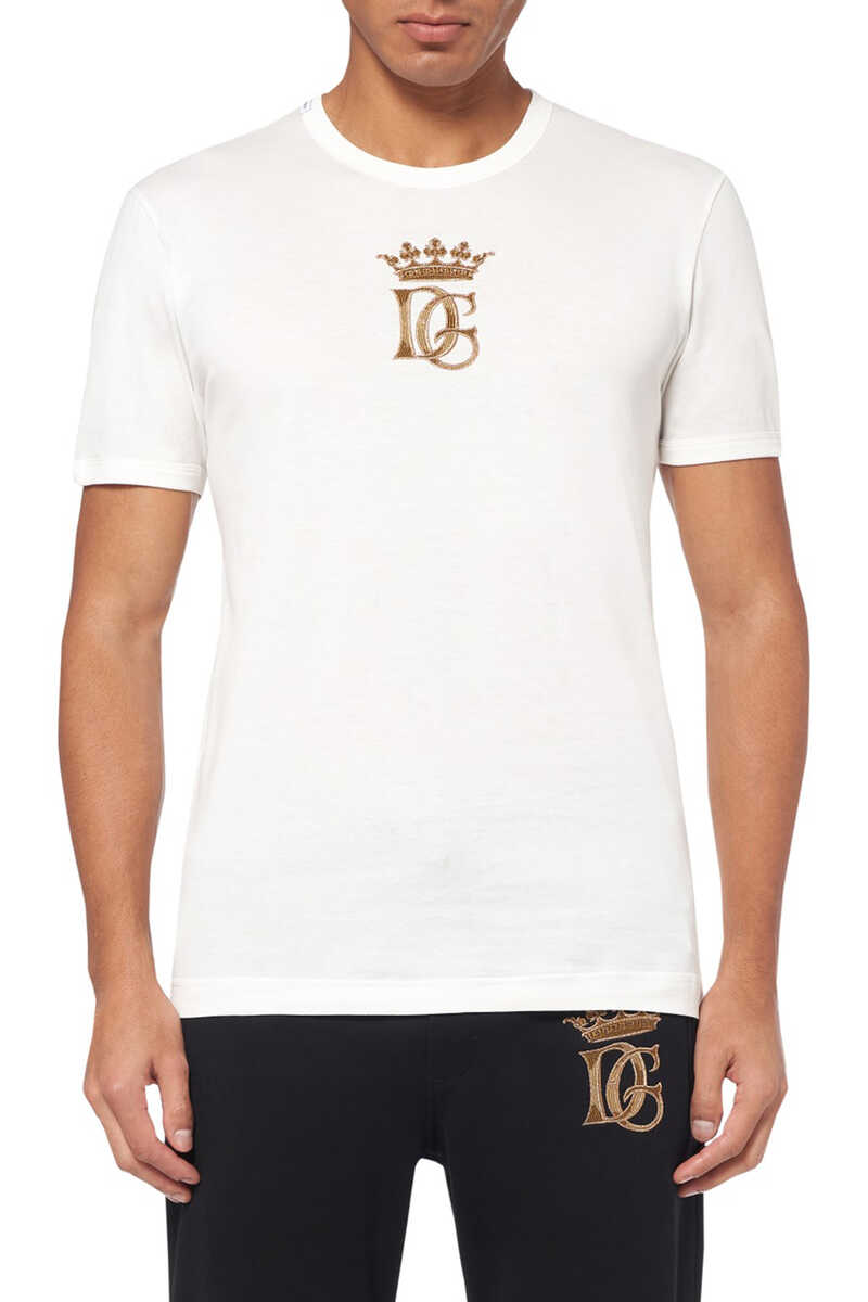 Buy Dolce & Gabbana DG Crest T-Shirt - for AED 1650.00 T-Shirts ...