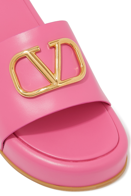 Valentino Garavani VLogo Platform Slide Sandals