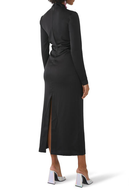 Buy Msgm Satin Midi Dress for Womens | Bloomingdale's UAE