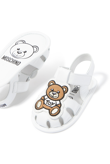 Kids Teddy Bear Motif Sandals