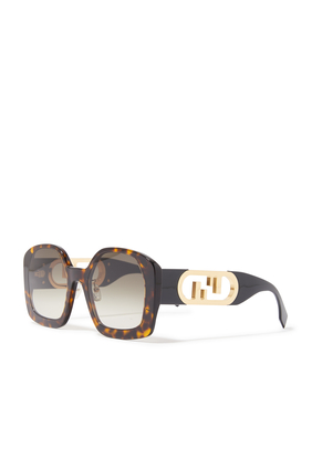 O’Lock Square Tortoise Shell Sunglasses