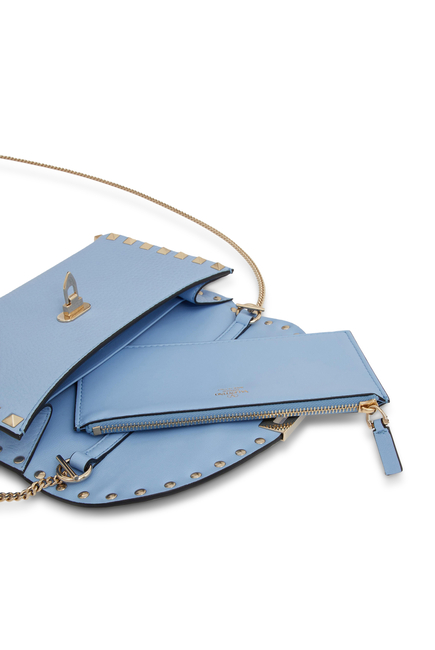 Rockstud Envelope Pouch With Strap