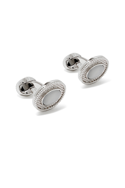 Cable Oval Cufflinks