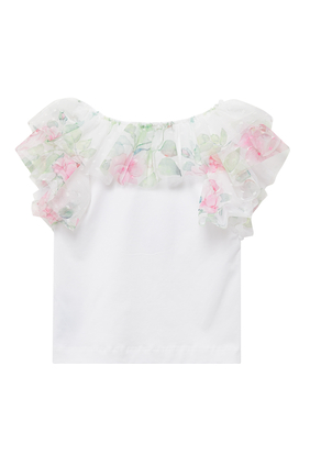 Tulle Sleeves T-shirt
