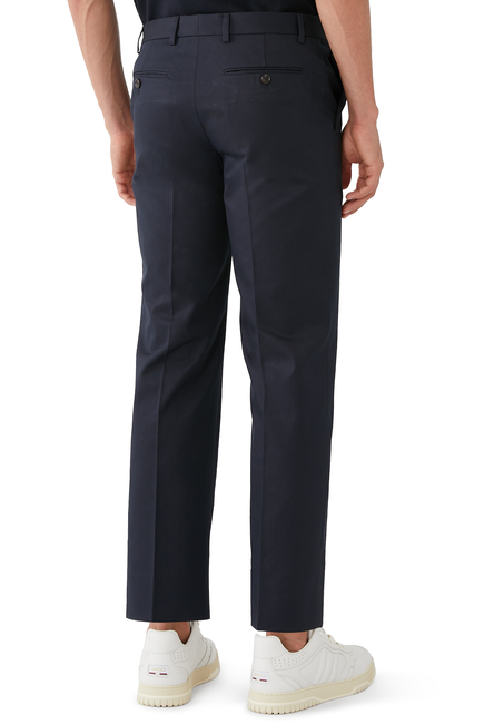 Double Cotton Twill Pants with Web