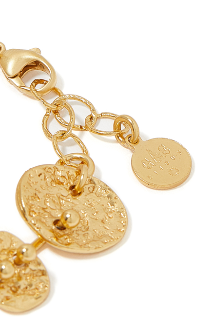 Eclipse Bracelet, Gold-Plated Brass