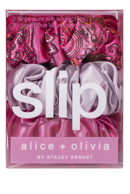 x Alice + Olivia Spring Rose Hair Scrunchies