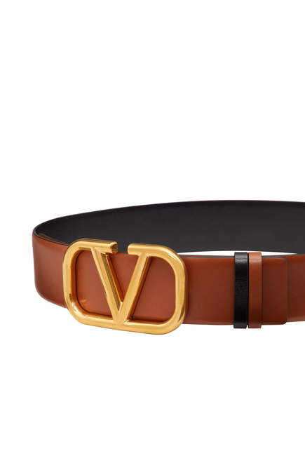 VLogo Signature Leather Belt