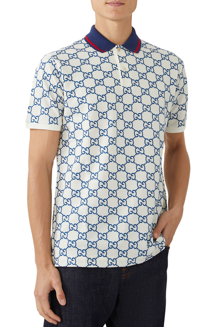 Buy Gucci GG Stretch Cotton Polo for Mens | Bloomingdale's UAE