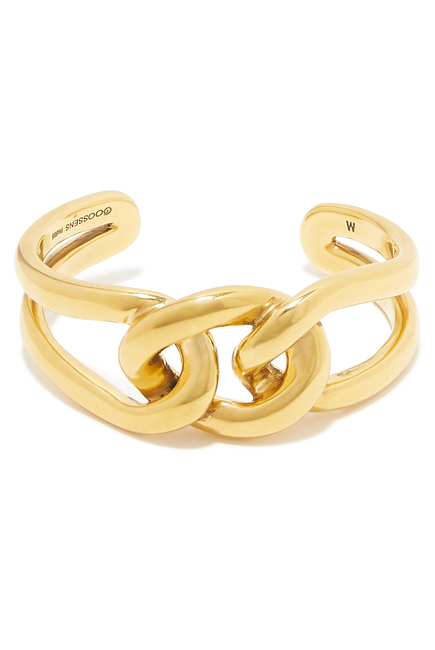 Lhassa Small Chain Link Bracelet, 24k Gold-Plated Brass