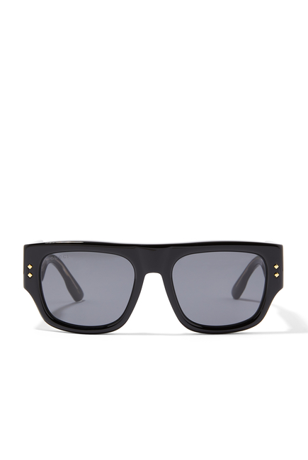 Logo Square-Frame Sunglasses