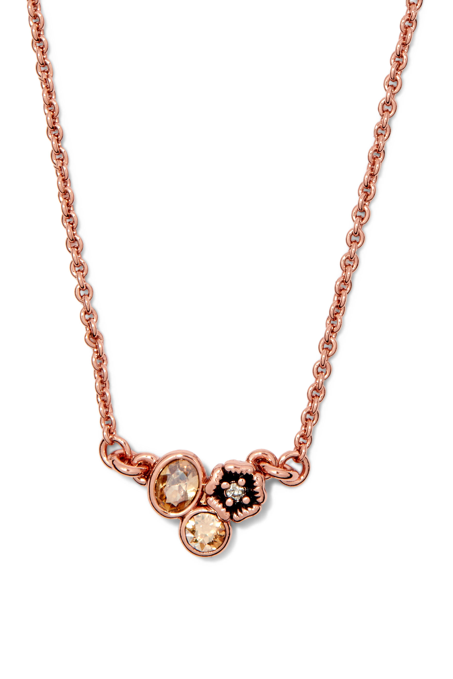 coach tea rose necklace