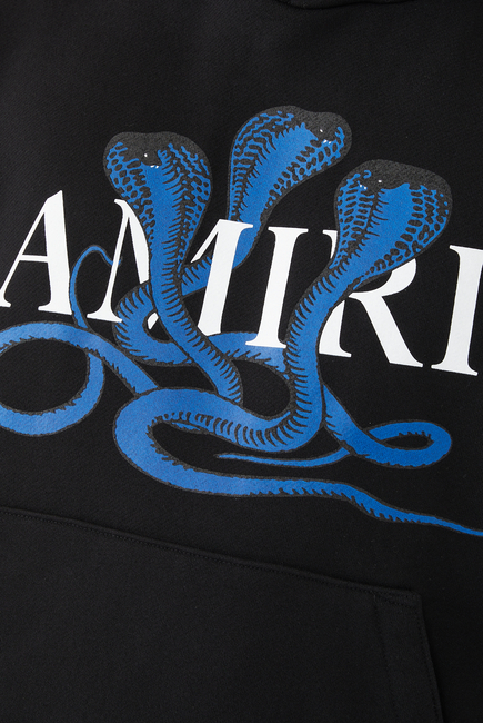 Logo & Snake Graphic Hoodie