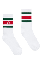 Branded Stripe Cotton Socks