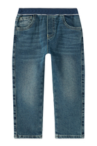 Kids Logo Waistband Denim Jeans