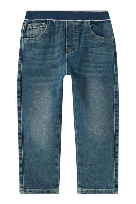 Kids Logo Waistband Denim Jeans