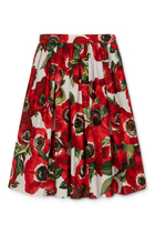 Kids Cotton Midi Skirt