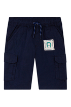 Kids Cotton Bermuda Cargo Shorts