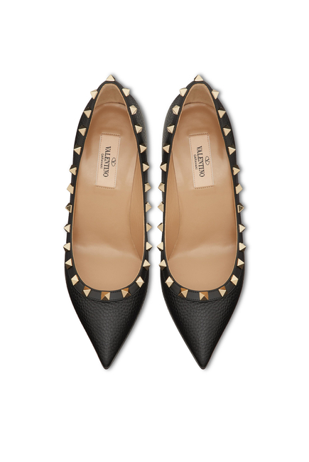 Rockstud Leather Pumps