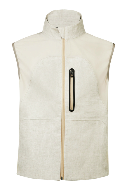 V-8 Laminated Zipped Vest