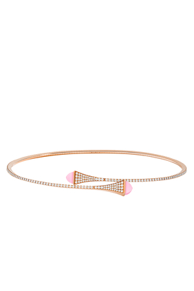 Cleo Slip-On Necklace, 18K Rose Gold & Diamonds