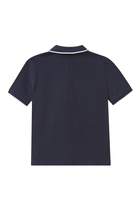 Kids Logo-Print Pique Polo Shirt