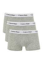 Low Rise Cotton Stretch Trunks, Set Of 3