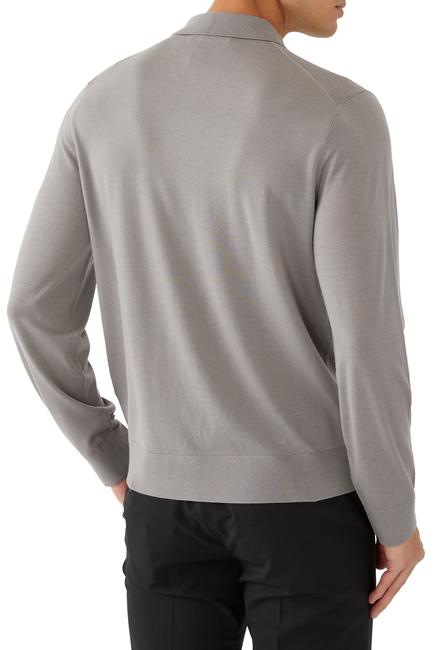 Long Sleeve Polo Shirt Regal Wool