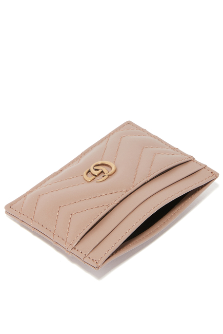 GG Marmont Matelassé Leather Card Case