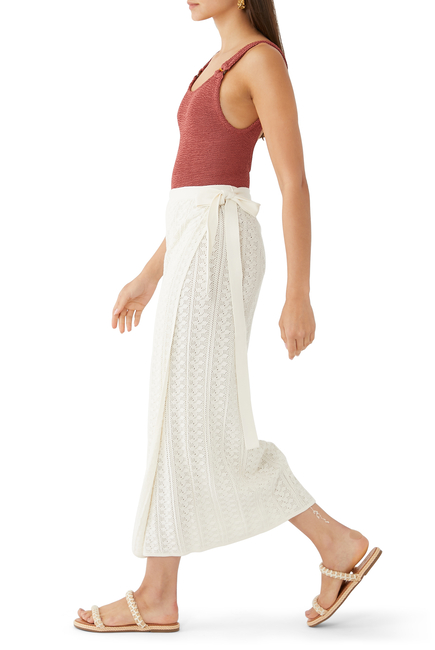 Kelp Crochet Knit Skirt